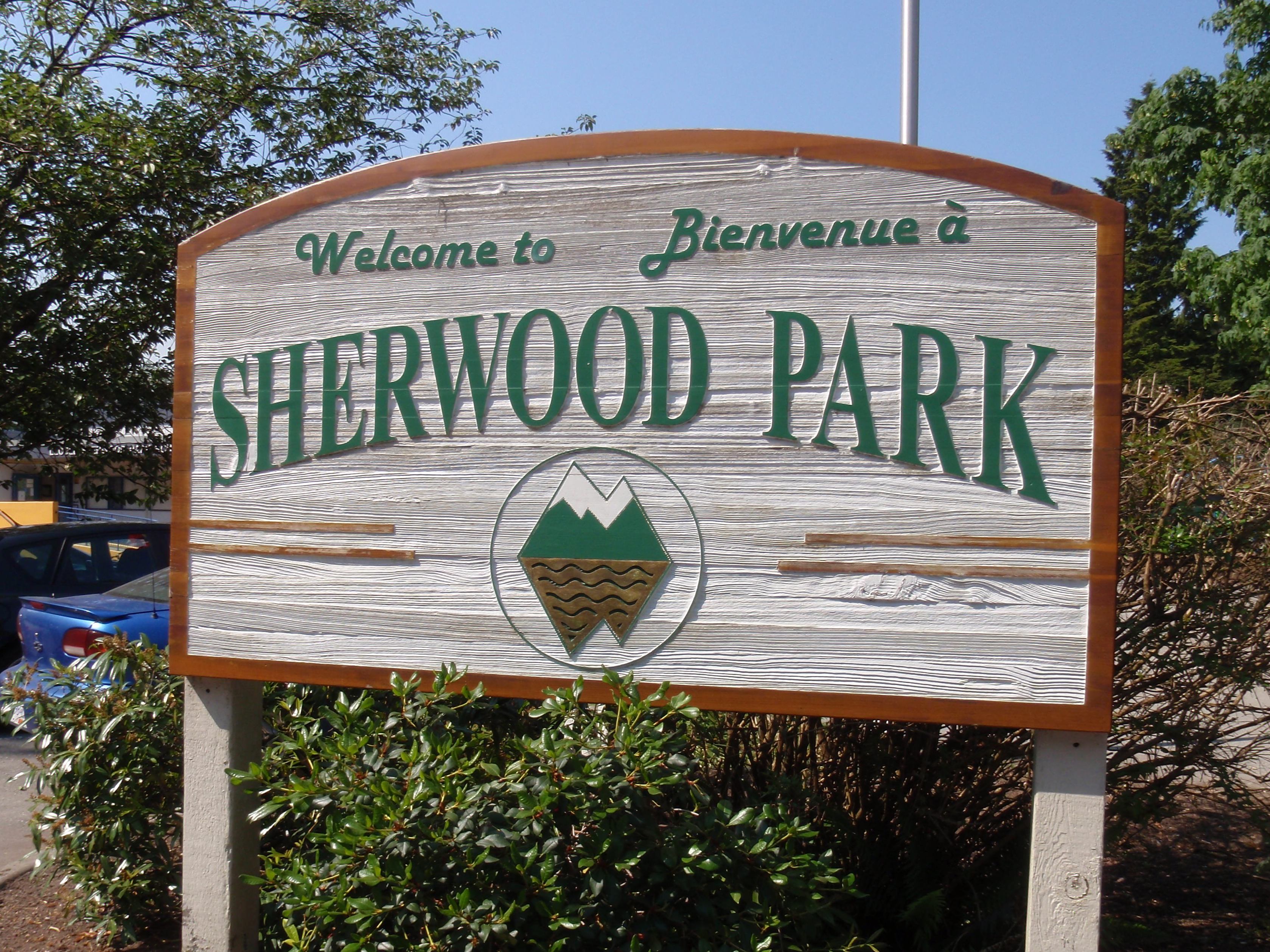 Welcome to Sherwood Park School sign